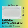 Bandeja Rectangular N1 (200 Unidades)