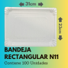 Bandeja Rectangular N11 (100 Unidades)