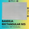 Bandeja Rectangular N15 (100 Unidades)