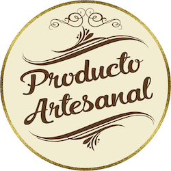 Rollo Etiqueta Producto Artesanal Beige