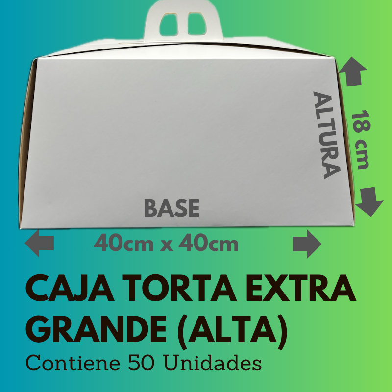 Caja Torta Extra Grande Alta [X50]