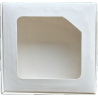 Caja Blanca 10X10 con Mica Cuadrada (50 Unidades)