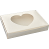 Caja Blanca 6 Alfajores c/Mica Corazón (50 Unidades)