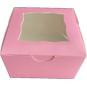 Caja Rosada Cuadrada 10x10x6cm (25 Unidades)