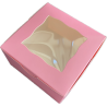 Caja Rosada Cuadrada 10x10x6cm (25 Unidades)