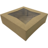 Caja Kraft Cuadrada 20,5x20,5x6,5cm (25 Unidades)