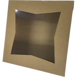 Caja Kraft Cuadrada 20,5x20,5x6,5cm (25 Unidades)